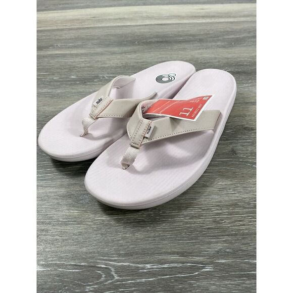 NIKE BELLA KAI WOMENS THONG FLIP FLOPS size 11 BARELY ROSE AO3622-607 - Picture 1 of 6